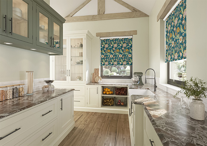 Folklore, Petrol - Twist&Fit Roller Blind - Image 7